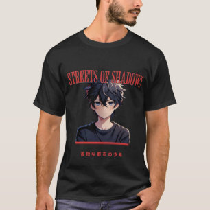 Straßen von Schatten - Tokyo Boy Urban Grit Anime T-Shirt