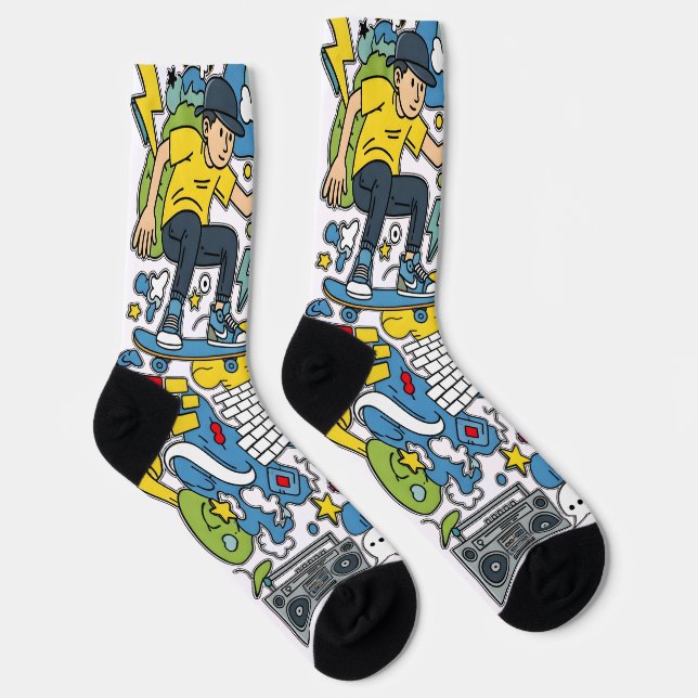 Straßenatmosphäre Socken (Rechts)