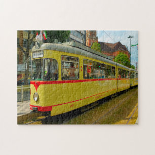 Straßenbahn Düsseldorf Deutschland.