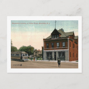 Straßenbahn, Montclair, New Jersey Vintage Postkarte