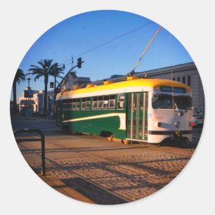 Straßenbahn, Pier 1 Round Stickers
