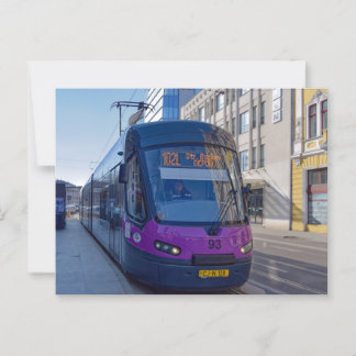 Straßenbahn - Rumänien - Bahnübergang Postkarte