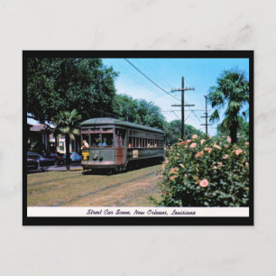 Straßenbahn-Szene, New Orleans Vintag Postkarte
