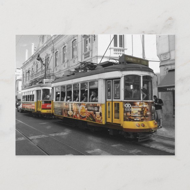 Straßenbahn von Lissabon 28 | Eletrico 28 Lisboa Postkarte (Vorderseite)