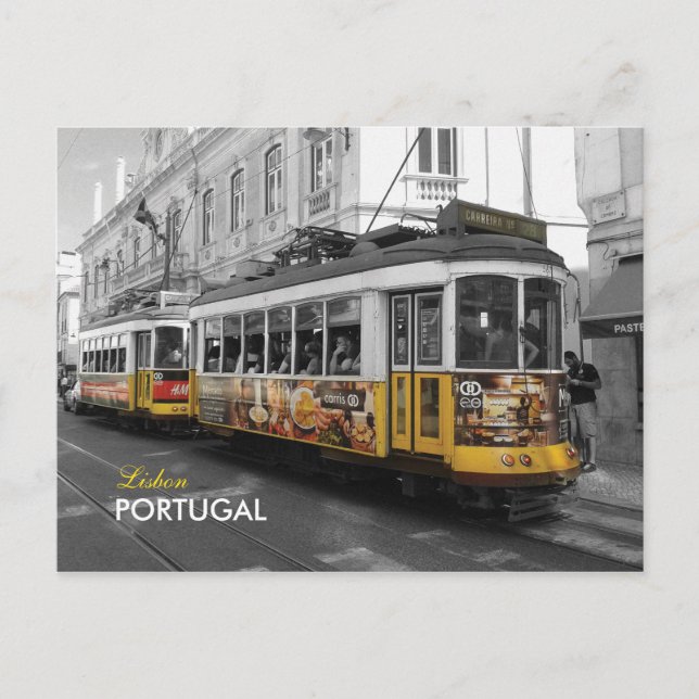 Straßenbahn von Lissabon 28 | Eletrico 28 Lisboa Postkarte (Vorderseite)