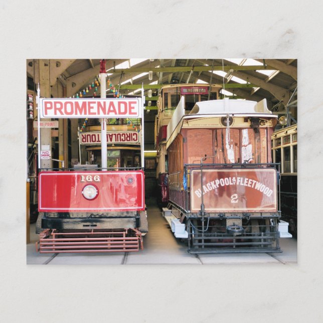 STRASSENBAHNEN POSTKARTE (Vorderseite)