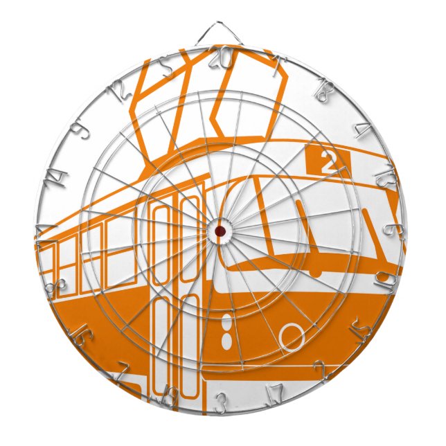 Straßenbahnverkehr Dartscheibe (vorne)