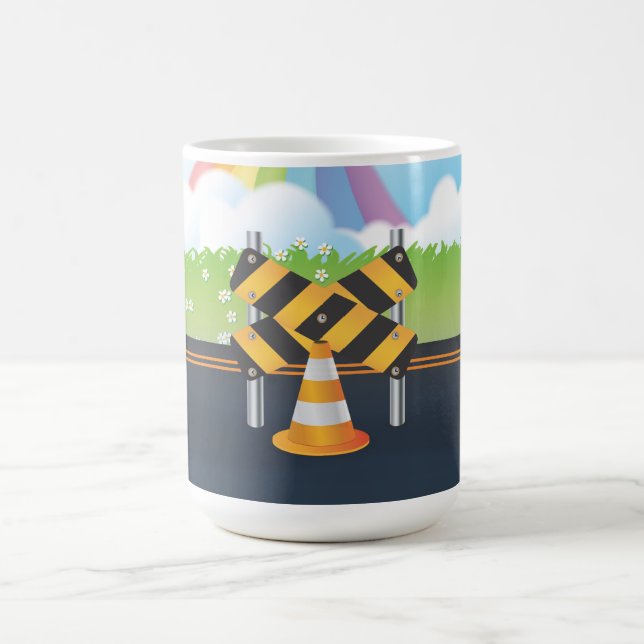 Straßenbauarbeiten Kaffeetasse (Mittel)