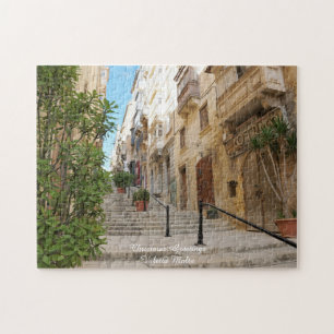 Straßenbild Valetta Malta. Puzzle