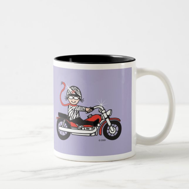Straßendiva-Tassenentwurf 2 Zweifarbige Tasse (Rechts)