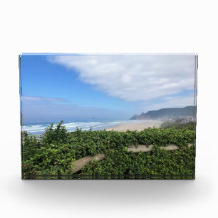 Straßenende, Lincoln City, Oregon Fotoblock