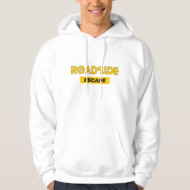 STRASSENESCAPE-Typografie Hoodie (Vorderseite)
