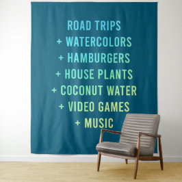 Straßenfahrten und Wasserfarben und Hamburger Wandteppich