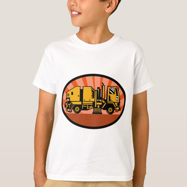 StraßenfegerReiniger-LKW T-Shirt (Vorderseite)