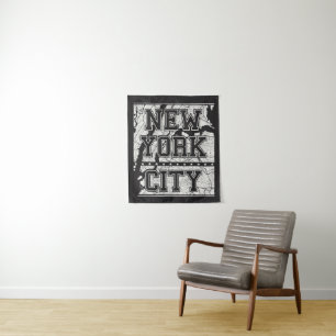 Straßenkarte New York City Wandteppich