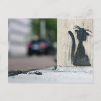 Straßenkatze Postkarte
