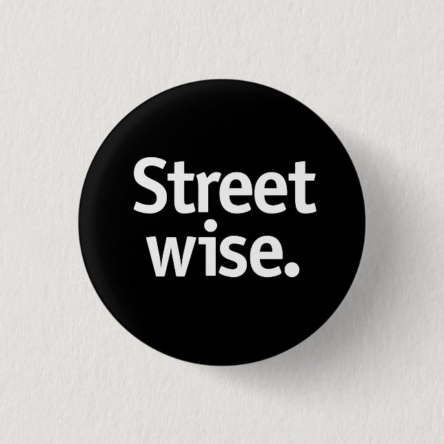 Straßenklug. Button (Vorderseite)