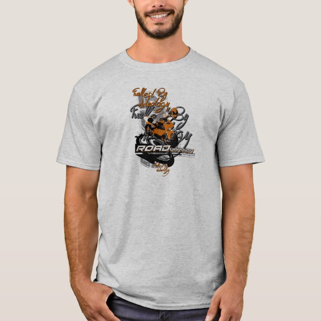 Straßenkrieger, angeregt durch Ideologie, Motorrad T-Shirt (Vorderseite)
