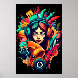 Straßenkunst Poster