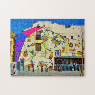 Straßenkunst von Madrid.