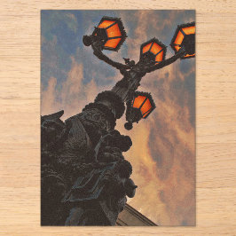 Straßenlaterne acryleinladungen