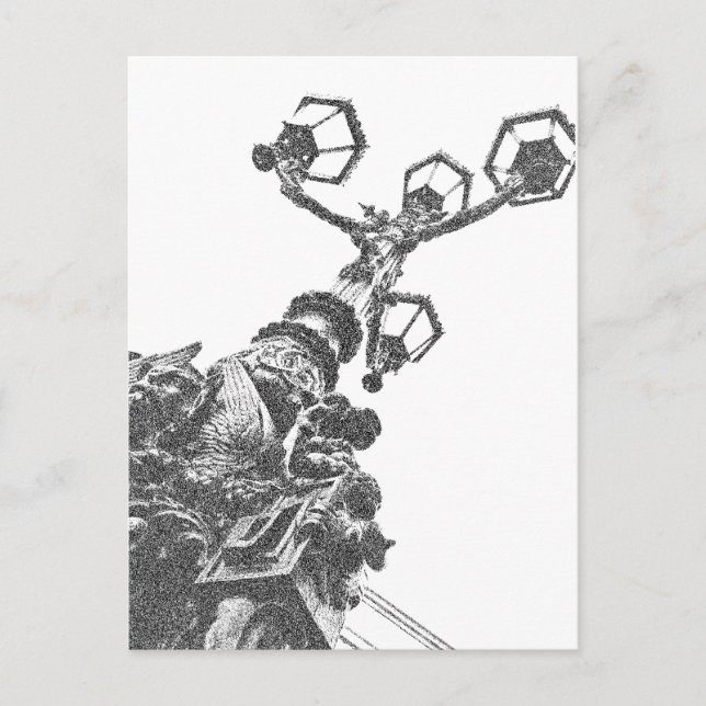 Straßenlaterne  postkarte (Vorderseite)
