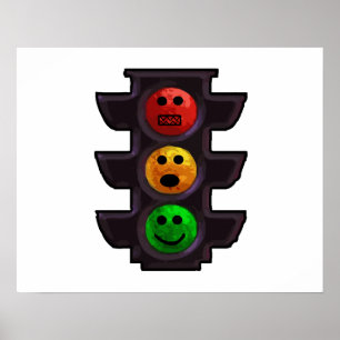 Straßenlaterne-Stimmungen Poster