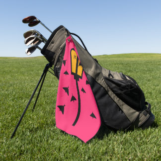 Straßenlaterne und Motten Golfhandtuch