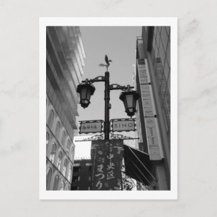 Straßenlaternen in Tokio: Ginza Postkarte