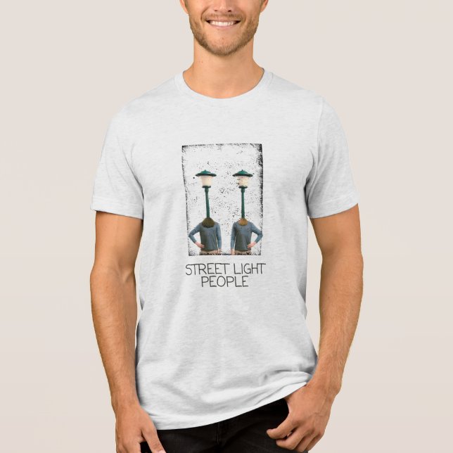 Straßenlaternenmenschen Tri-Blend Shirt (Vorderseite)