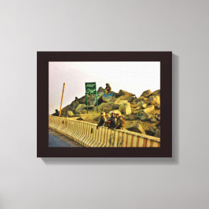 Straßenmitte Leinwanddruck