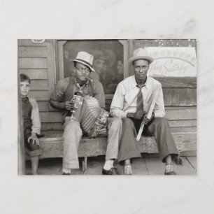 Straßenmusikanten, 1938 postkarte