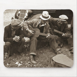 Straßenmusikanten, Maynardville, Tennessee, 1935 Mousepad