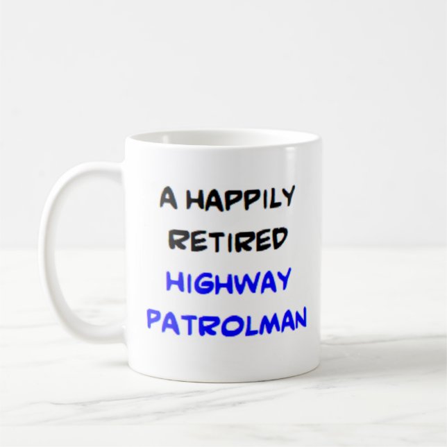 Straßenpatrouillierer in Rente Kaffeetasse (Links)