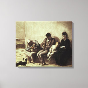 Straßenrand-Bahnhof Leinwanddruck