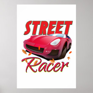 Straßenrennfahrer Poster