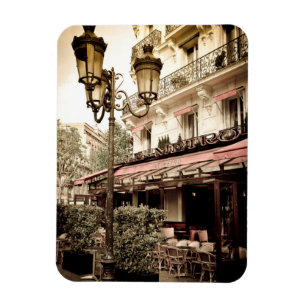 Straßenrestaurant, Paris, Frankreich Magnet