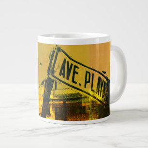 Straßenschild Jumbo-Tasse