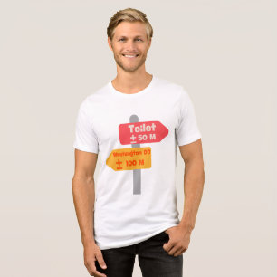 Straßenschild lustiger T - Shirt