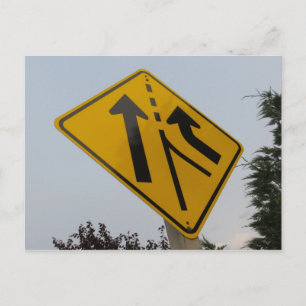 Straßenschild Postkarte