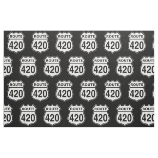 Straßenschild Route 420 US Stoff