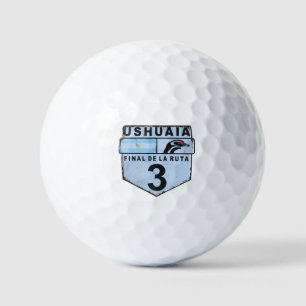 Straßenschild Ruta 3 Golfball
