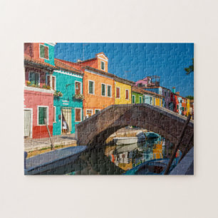 Straßenszene Burano Venedig Italien