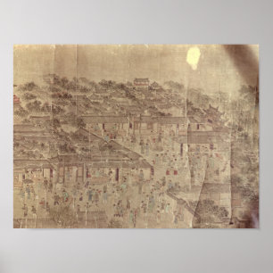 Straßenszene, Chinese, Ming-Dynastie Poster