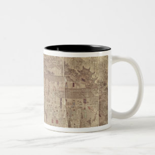 Straßenszene, Chinese, Ming-Dynastie Zweifarbige Tasse