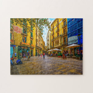 Straßenszene in Barcelona.
