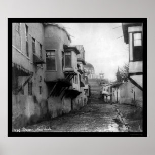 Straßenszene in Damaskus, Syrien 1895 Poster