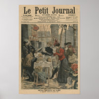 Straßenszenen von Paris Frühstück im Freien