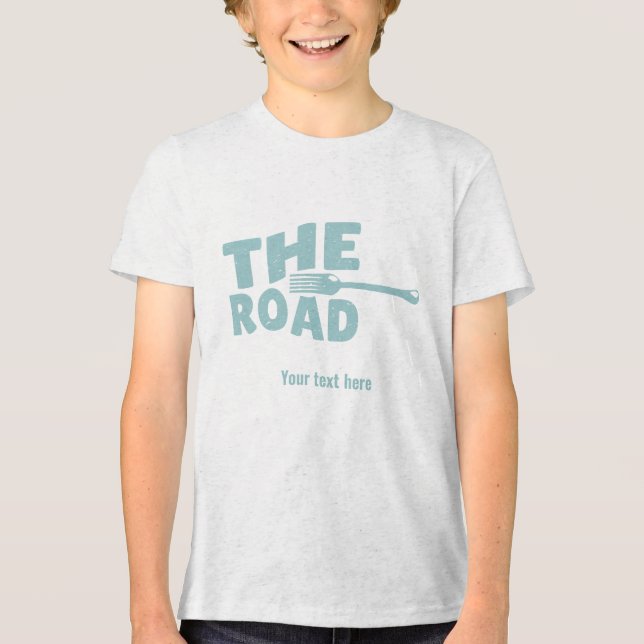 Straßentypografie Tri-Blend Shirt (Vorderseite)