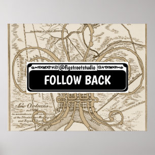 Straßenunterschrift, New Orleans, Text bearbeiten, Poster